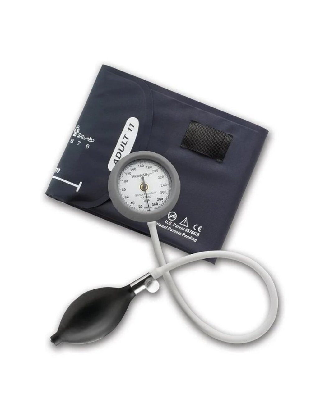 Welch Allyn DS44-11C Durashock Aneroid with One Adult Cuff and Zipper Case